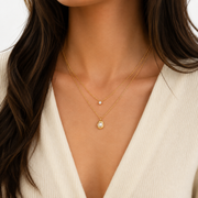 Teardrop pearl necklace